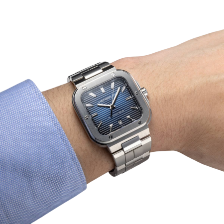CAP CAMARAT – SQUARE AUTOMATIQUE – ACIER & BLEU