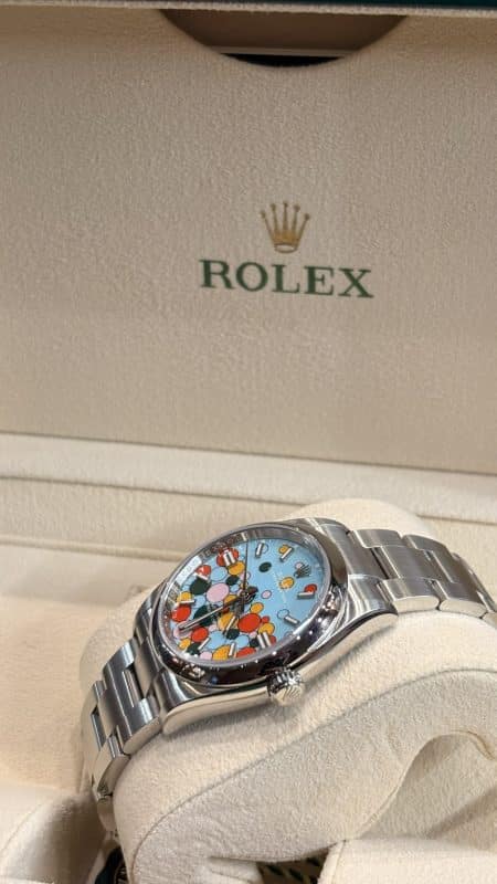 Rolex Oyster Perpetual Celebration 124300 cadran multicolore