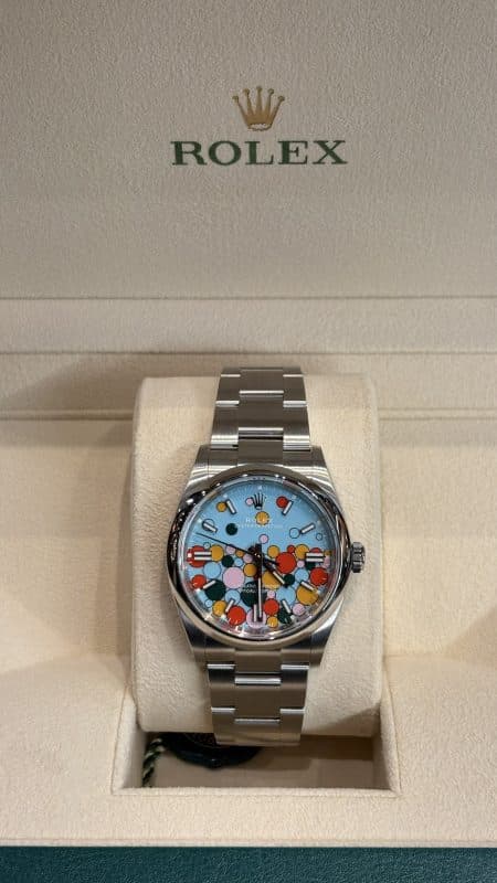 Rolex Oyster Perpetual Celebration 124300 cadran multicolore