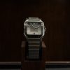 cartier santos wssa0037 cadran gris lunette adlc noir