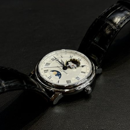 Frederique Constant Moonphase cadran argent phase de lune
