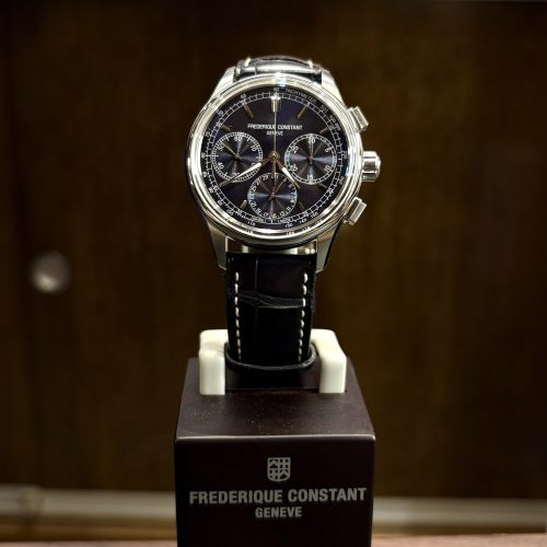 frederique constant moonphase cadran argent phase de lune