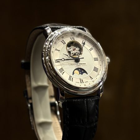 Frederique Constant Moonphase cadran argent phase de lune