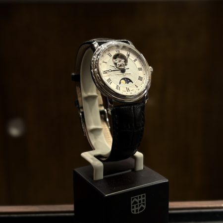 Frederique Constant Moonphase cadran argent phase de lune
