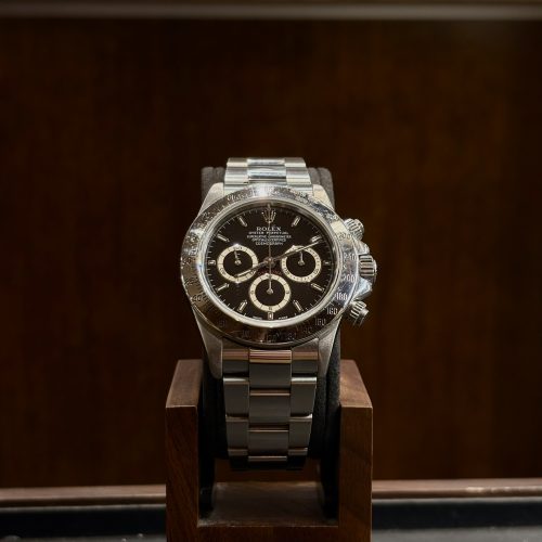 Rolex Cosmograph Daytona 16520 montre chronographe acier cadran noir
