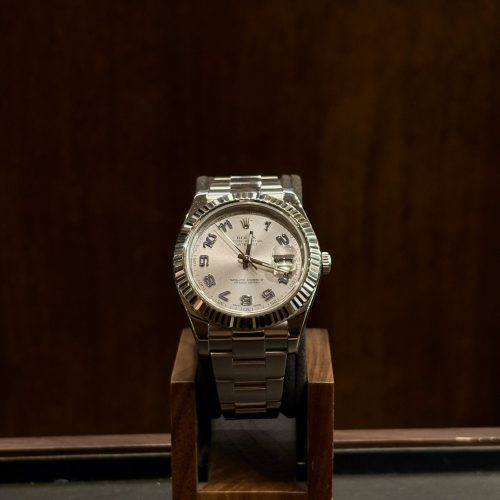 Rolex Datejust II 116334 cadran blanc chiffres arabes lavande