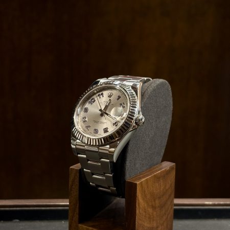 Rolex Datejust II 116334 cadran blanc chiffres arabes lavande
