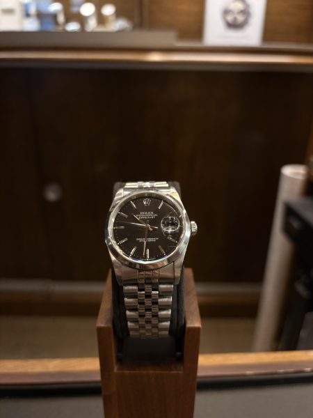 Rolex Datejust 16200 cadran noir bracelet jubile