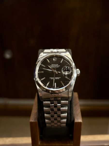 Rolex Datejust 16200 cadran noir bracelet jubile